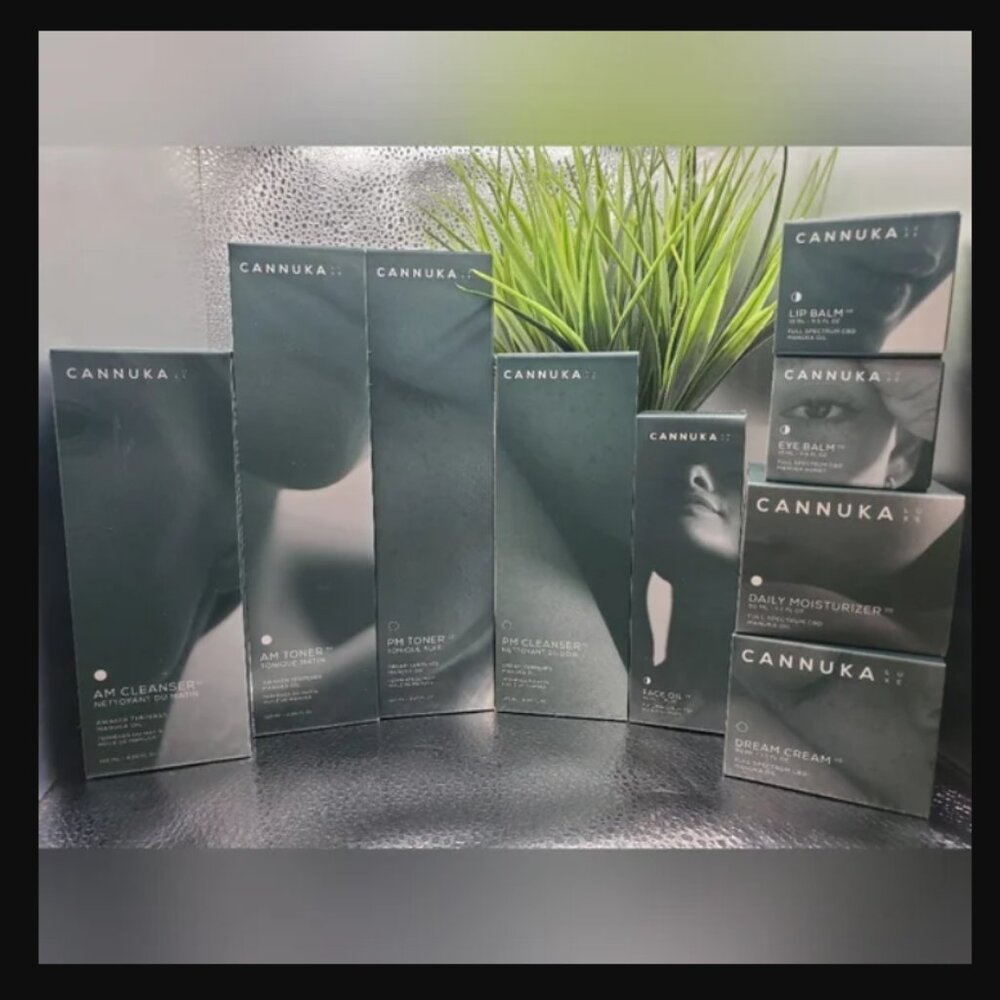 Cannuka Luxe Manuka Oil 9pc ALL DAY Set Cleanser/Toner/Moisturizer/Eye/Lip $540
